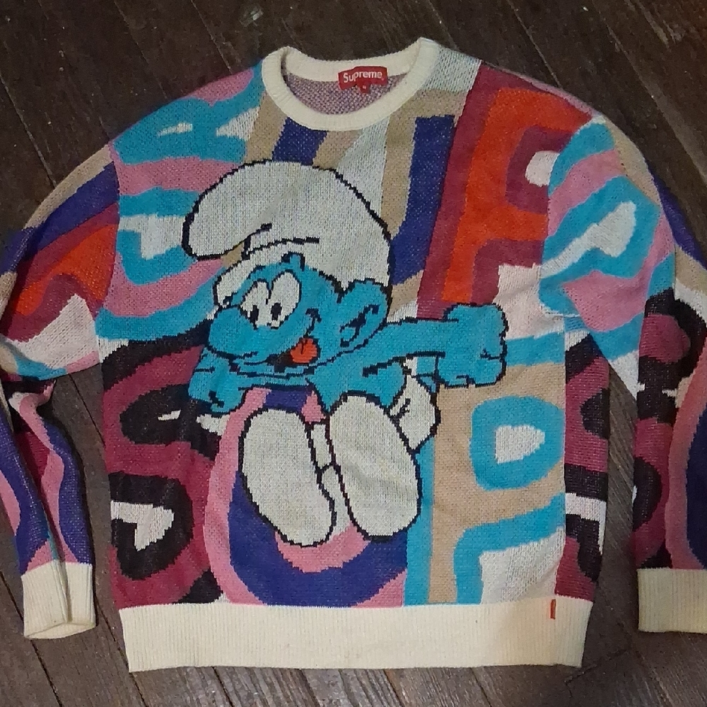 Supreme Multicolor Smurf Sweater